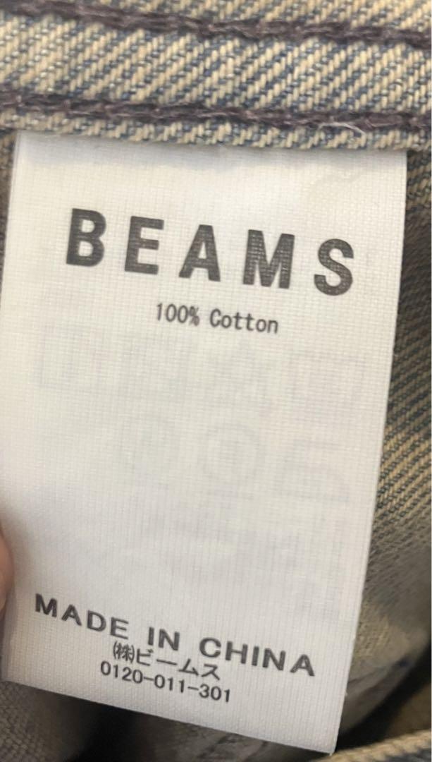 BEAMS デニム ジャケット PINK USED