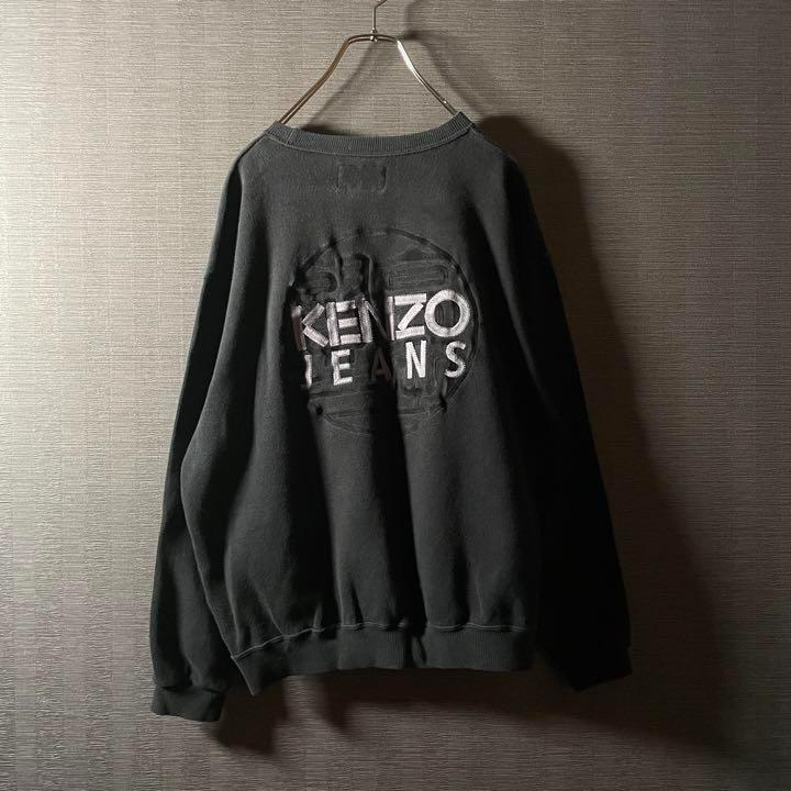 【激レア】ケンゾー オーバーサイズスウェット 刺繍 ゆるだぼ 北斎タグ 90s