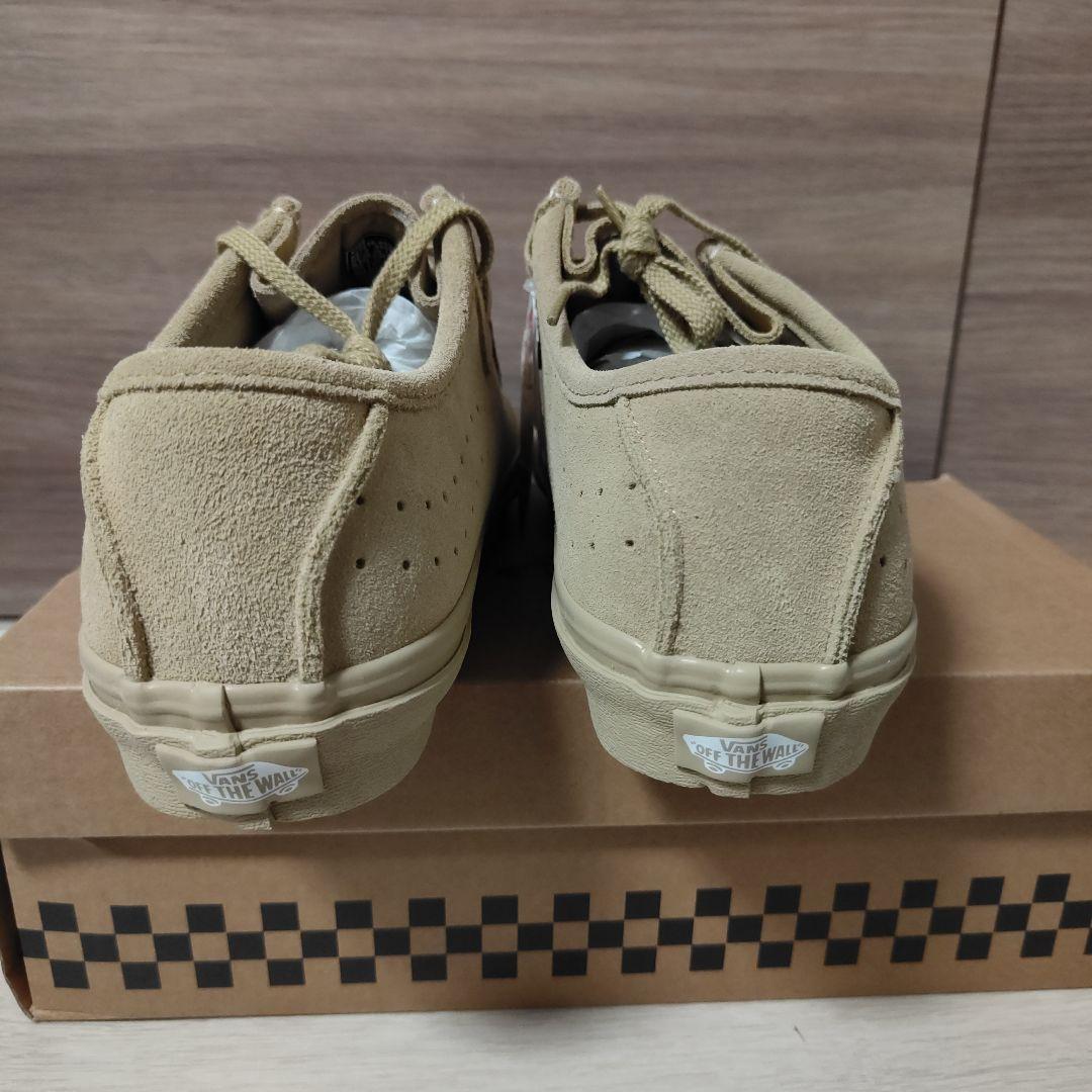 新品未使用27.5cm VANS本革スエード素材モカシンスニーカー　ベージュ系