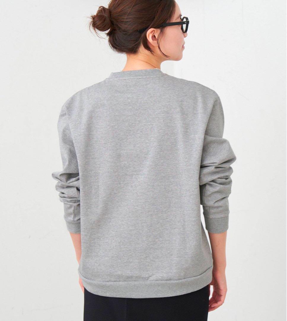 IENA A.P.C./アーペーセー 別注ロゴプリント裏毛ロングスリーブシャツ A.P.C./アーペーセー 別注 ロゴプリント 裏毛ロングスリーブ
