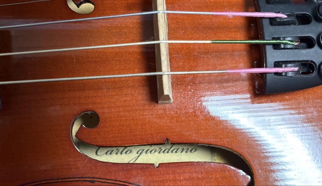 美品carlo giordano バイオリン 1/4 本体 4弦　ケース　弓