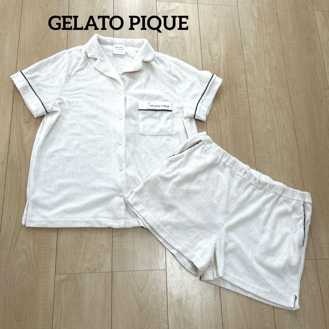 【即日発送】新品ジェラピケ ジェラートピケ　半袖ルームウェア　パジャマ上下セット gelato pique - ジェラピケ ジェラートピケ 半袖ルームウェア