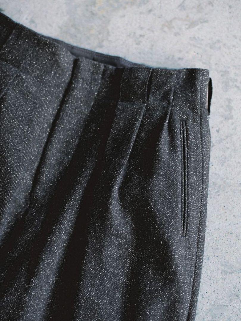 パンツ LIDNM SILK NEP WOOL PANTS