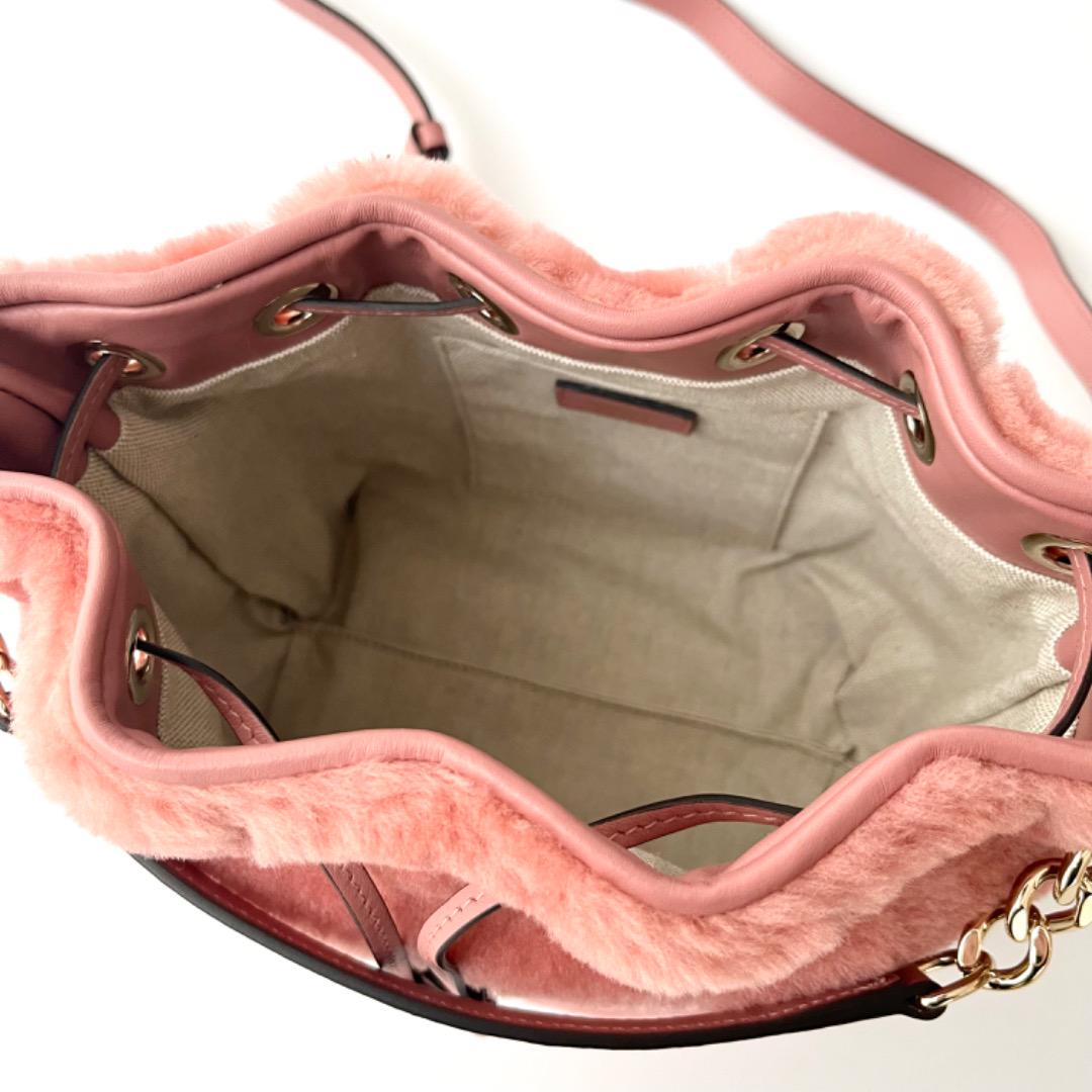 未使用品 ジミーチュウ JUNO バケット シアリング ショルダー