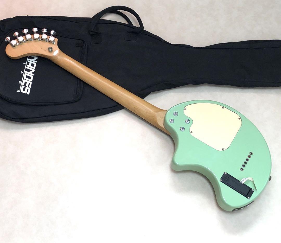 ZO-3ミントグリーン エレキギター ソフトケース付 超美品】ZO-3 ミントグリーン アンプ内蔵ミニギター 専用ケース