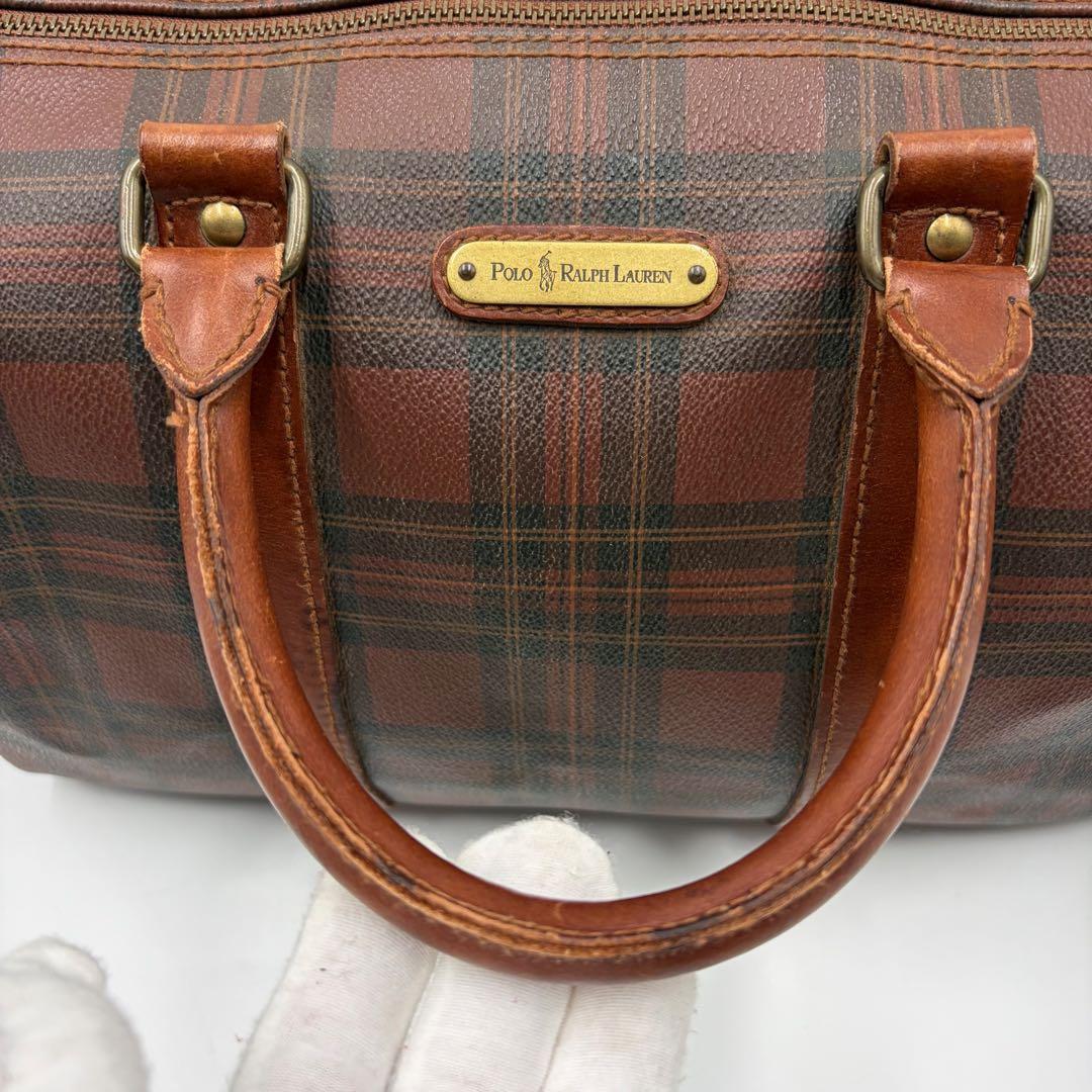 RALPH LAUREN ラルフローレン ミニボストン チェック
