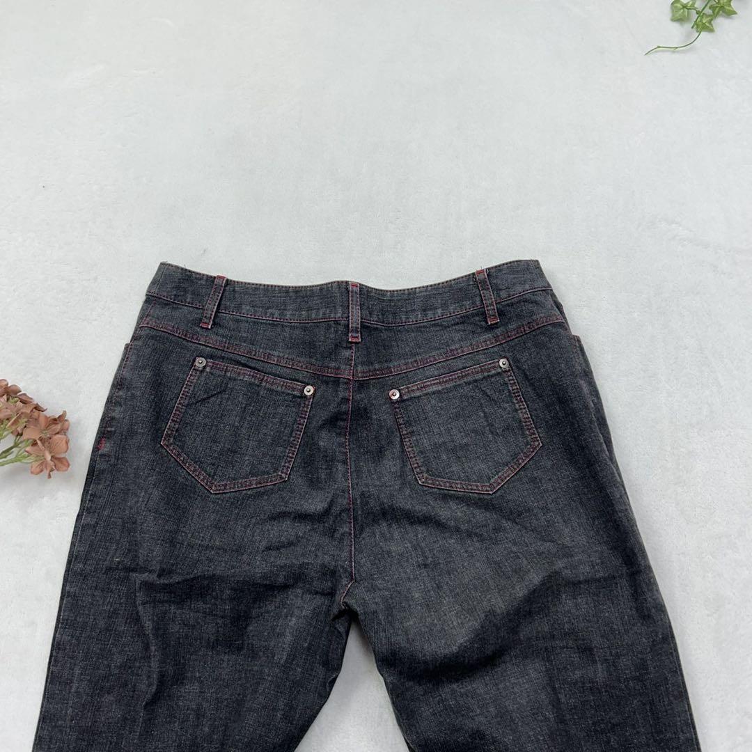 R148 美品 XXL 15+ レリアンプラスハウス グレー デニム レディース