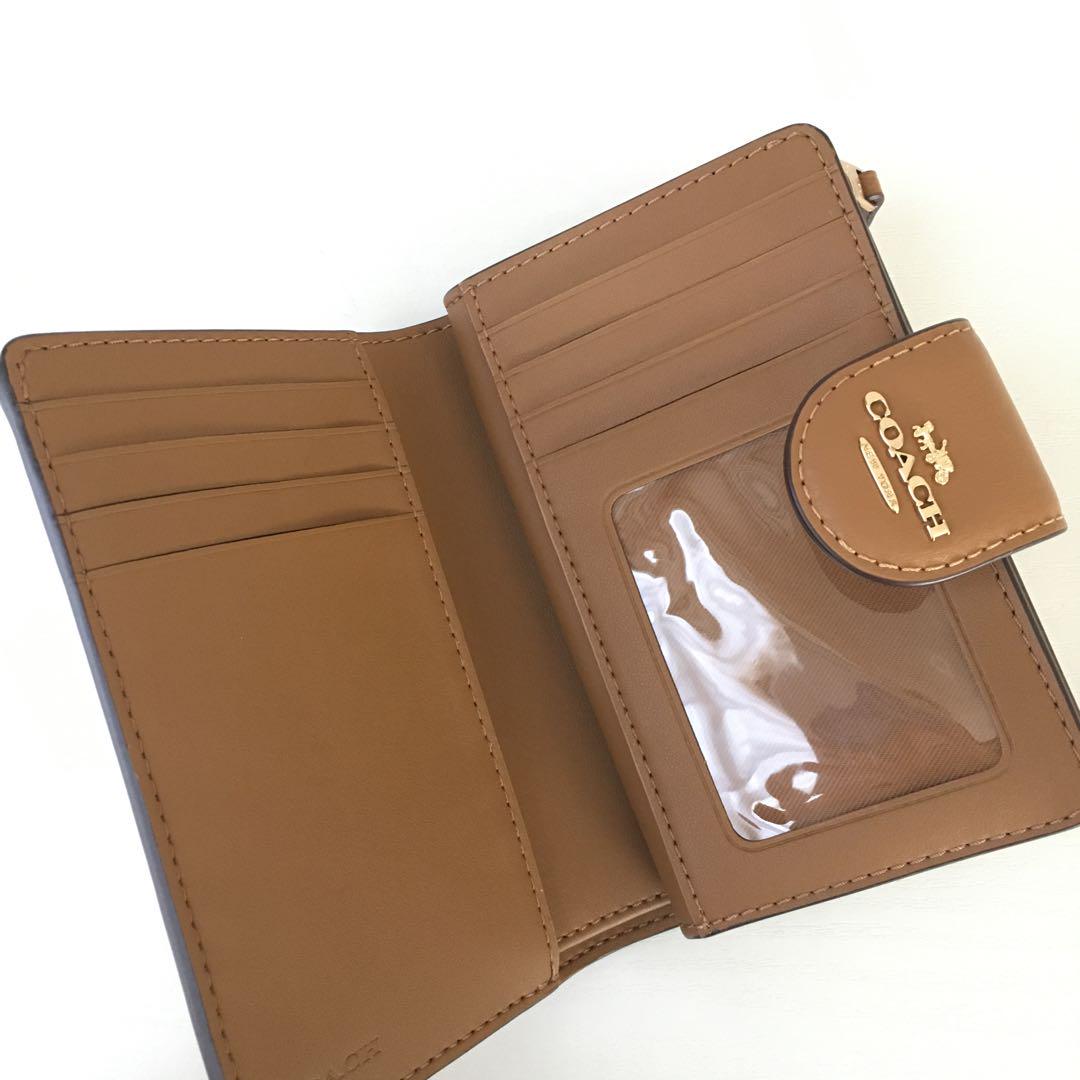 コーチ COACH 二つ折り財布 シグネチャー レディース バイカラー