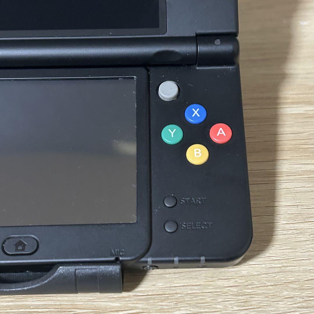 【充電器付き】new3DS ブラック　着せ替えプレート　230