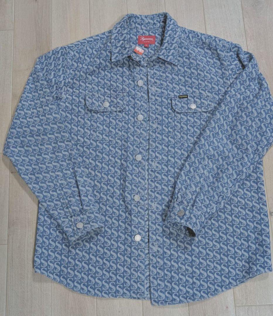 Supreme Monogram Denim Shirt Ｍ