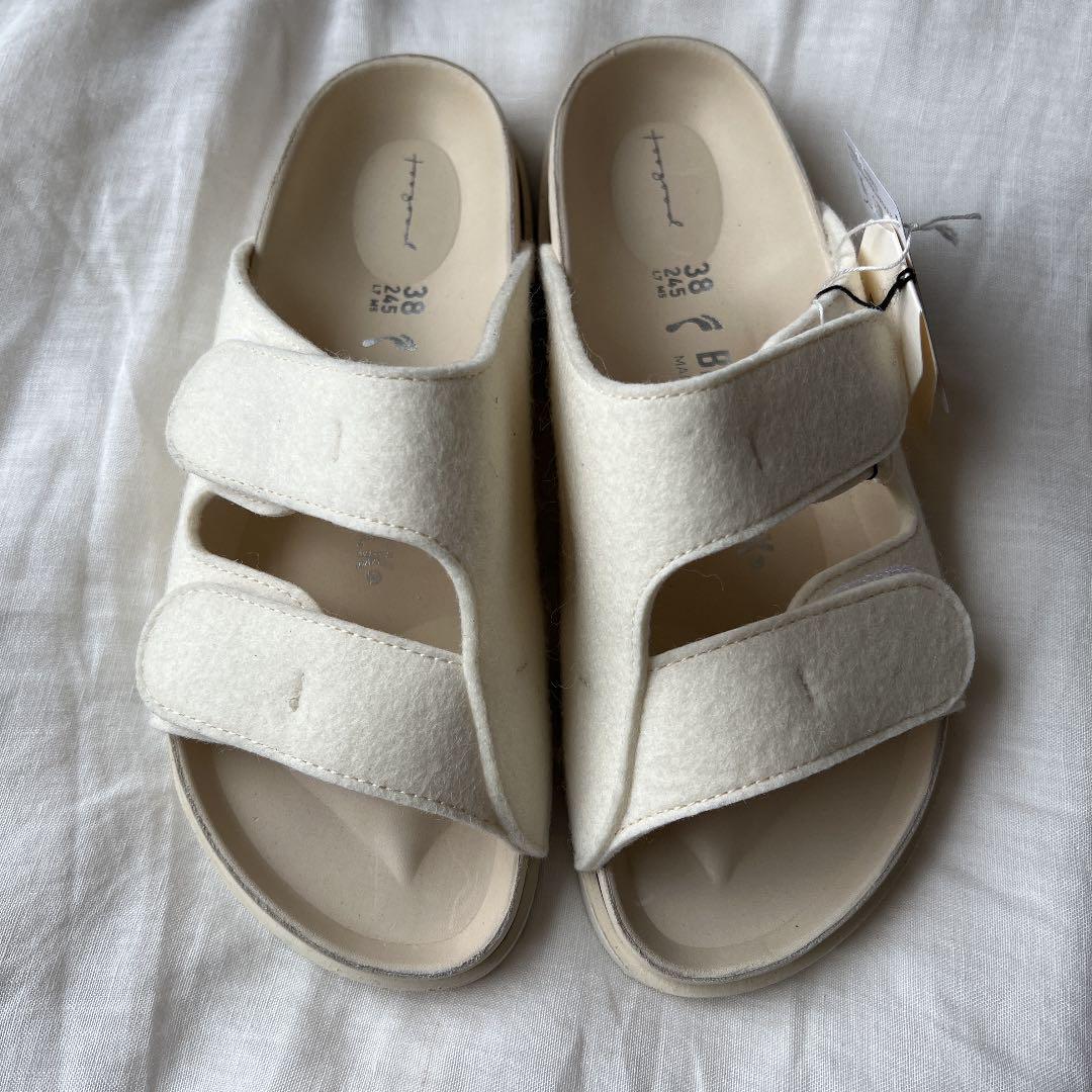 安い限定品 24.5 フェルト サンダル ホワイト 78g5w-m88969217414 BIRKENSTOCK TOOGOOD 豊富な国産