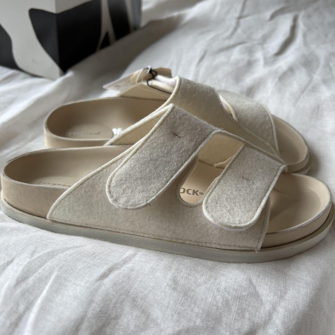安い限定品 24.5 フェルト サンダル ホワイト 78g5w-m88969217414 BIRKENSTOCK TOOGOOD 豊富な国産