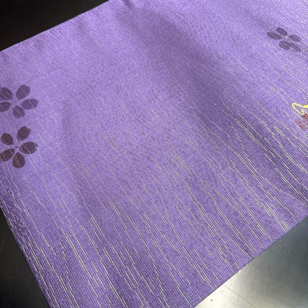 5-103 名古屋帯 九寸 美品 正絹 着物 名古屋仕立て