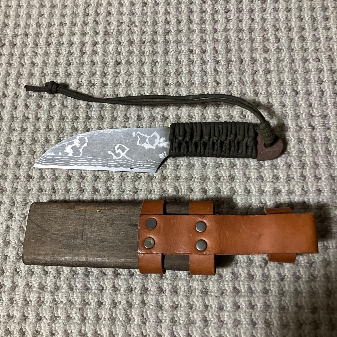 野村作アウトドアナイフやや傷や汚れあり