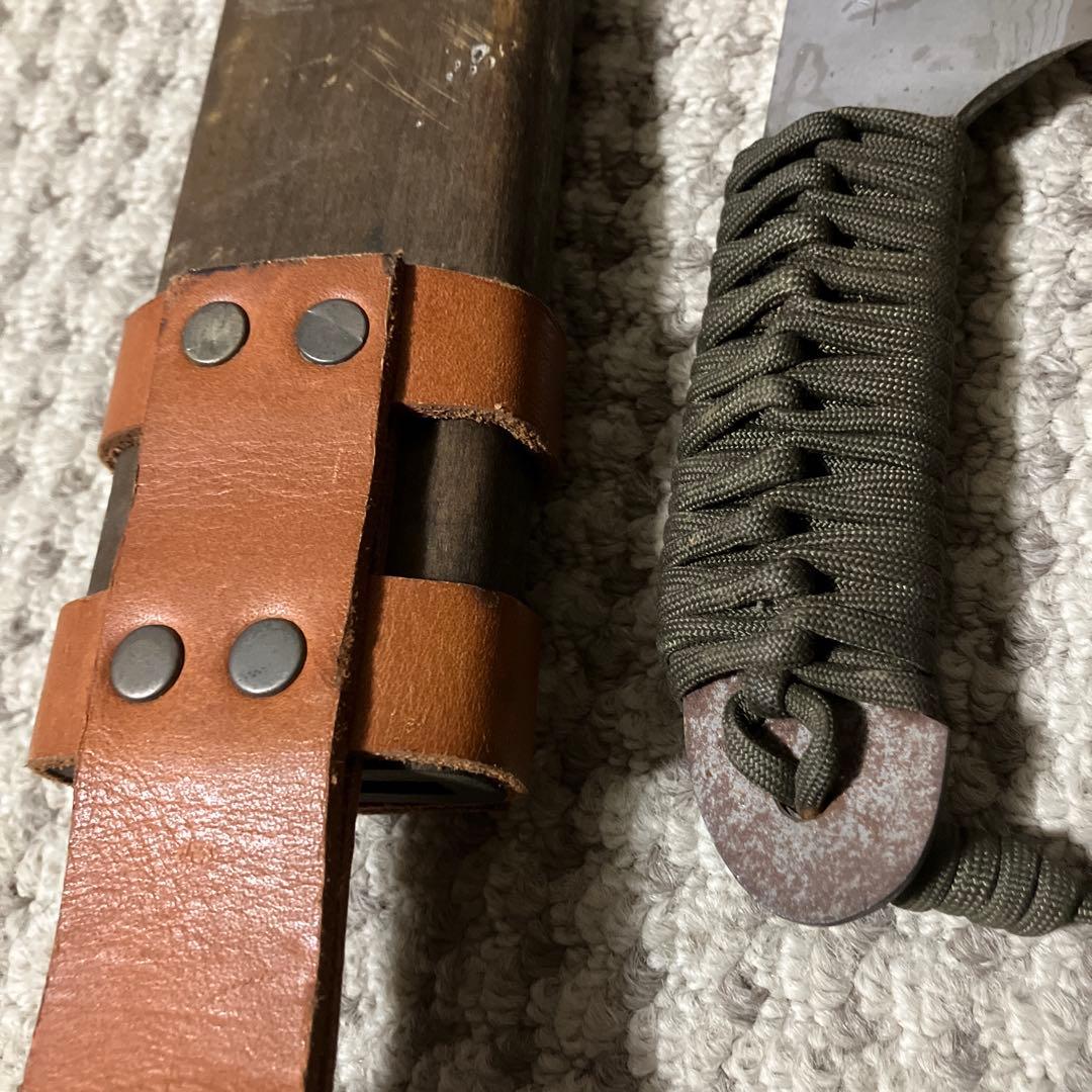 野村作アウトドアナイフやや傷や汚れあり