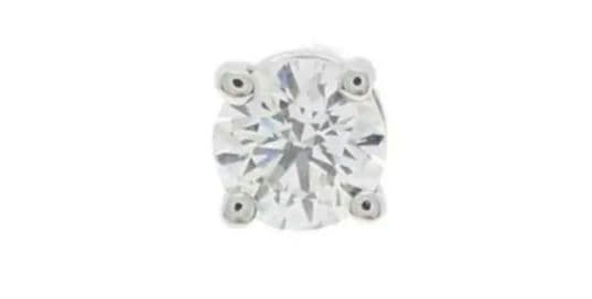 tiffany ダイヤモンドスタッドピアス(片耳用)0.25ct鑑定書付