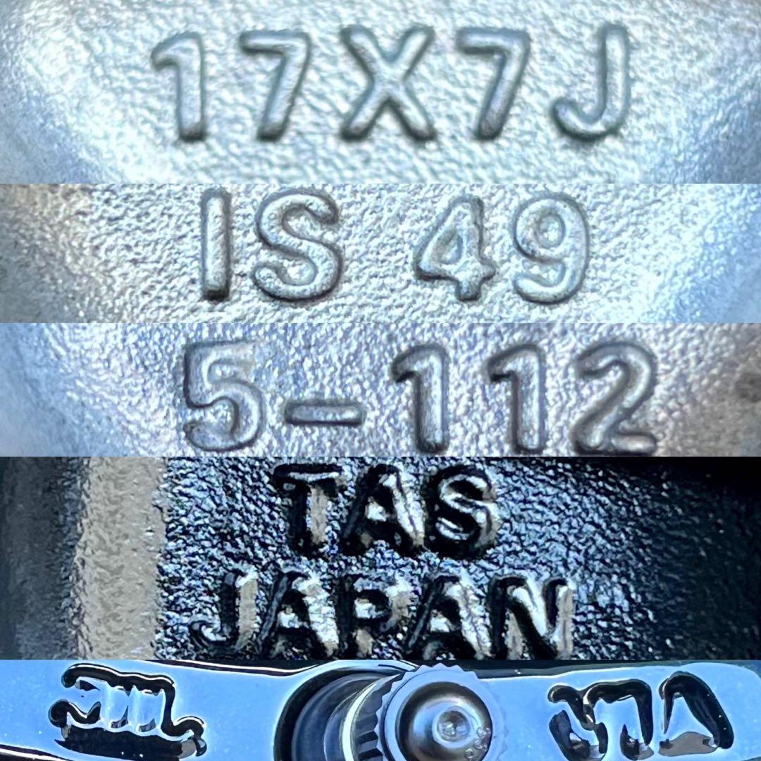 極上美品◆VW ゴルフ7 TAS smartline365ホイール17インチ4本