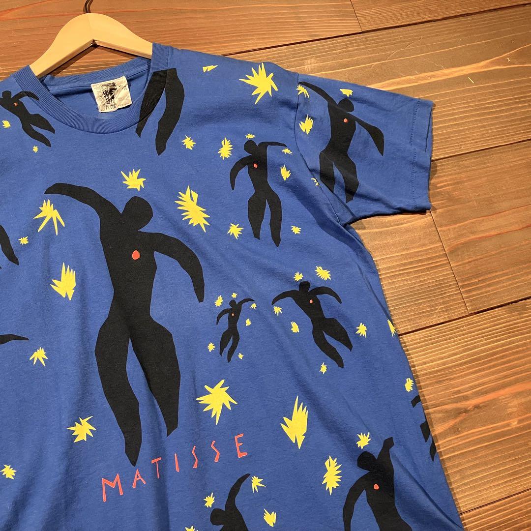 CANADA製　マティス　matisse アート　tシャツ XL 総柄　jazz