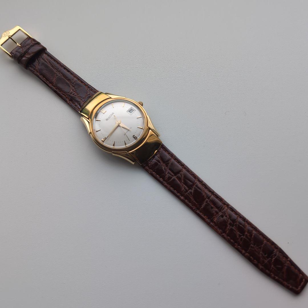Bulova 自動巻き レザーベルト 時計