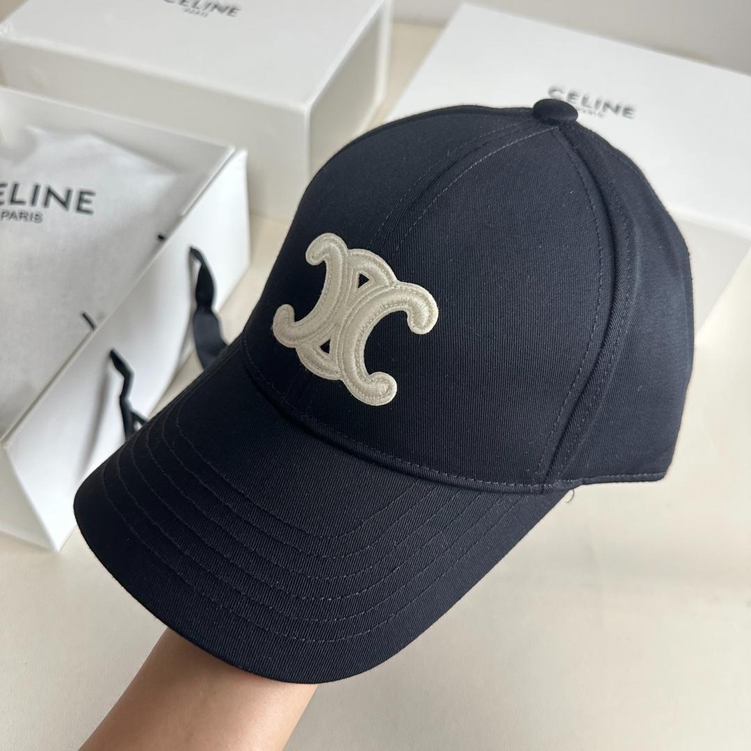 CELINE ネイビー キャップ CELINE ネイビーキャップ 全新品 - メルカリ