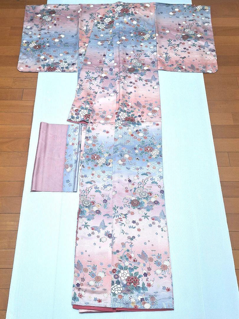 新品 正絹 ちりめん 小紋 袷 着物 仕立て上がり 未使用品 - メルカリ