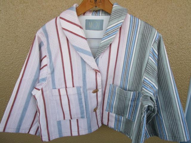 23SS MOI モイ random stripe shirt シャツジャケット