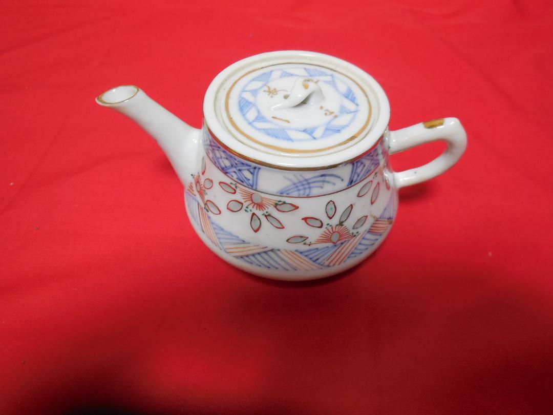 中国　ホタル茶器　番来茶揃　志野菊画