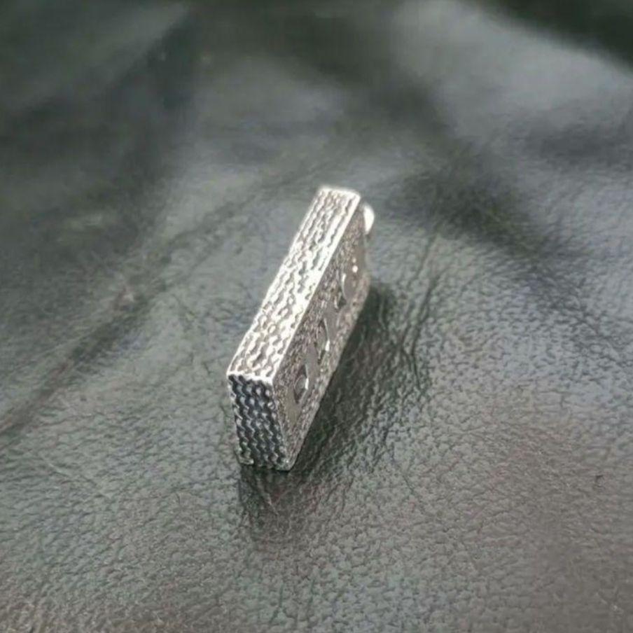 1977年 英国 アンティーク 純銀 インゴットペンダント silver