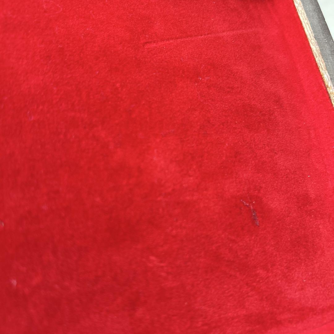 レトロ花柄木製裁縫箱