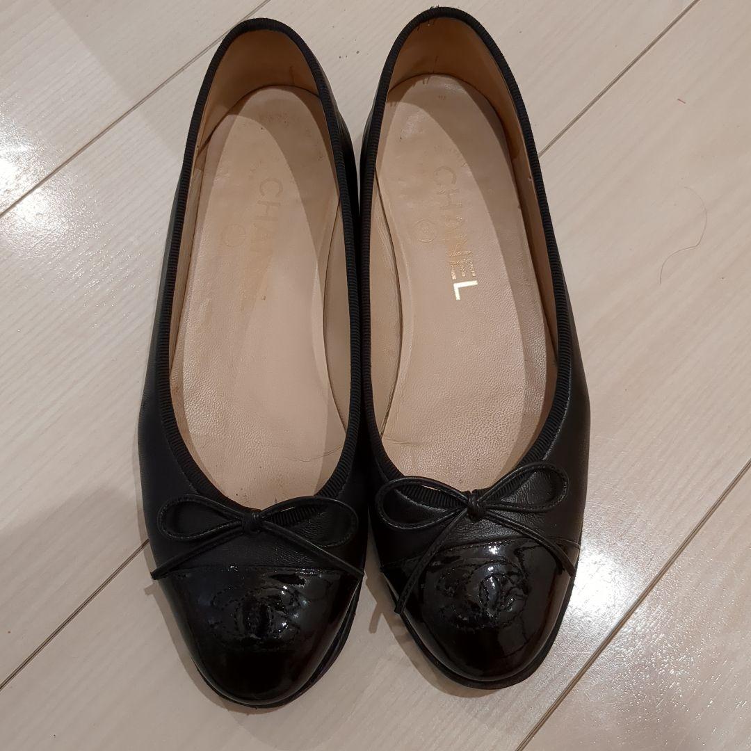 CHANEL バレエシューズ 黒