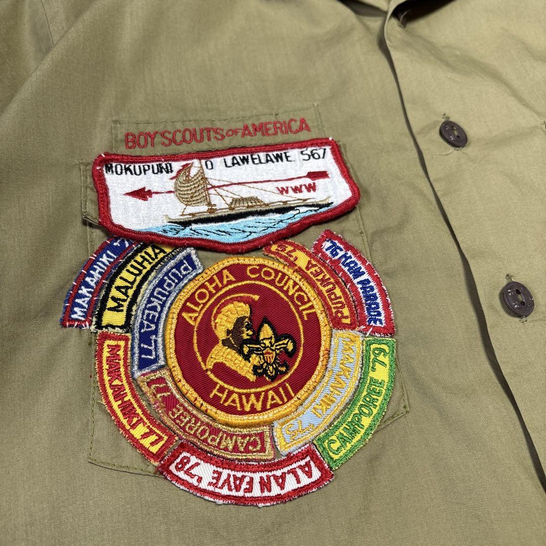 BOYSCOUT OF AMERICA ボーイスカウトシャツ 半袖シャツ カーキ