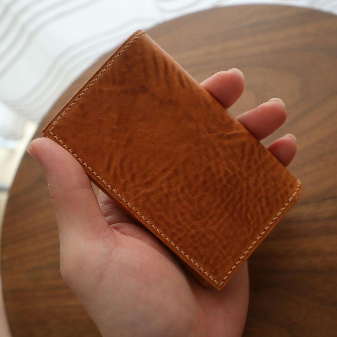 【イタリアンレザー】本革名刺入れ 総手縫い フルハンドメイド