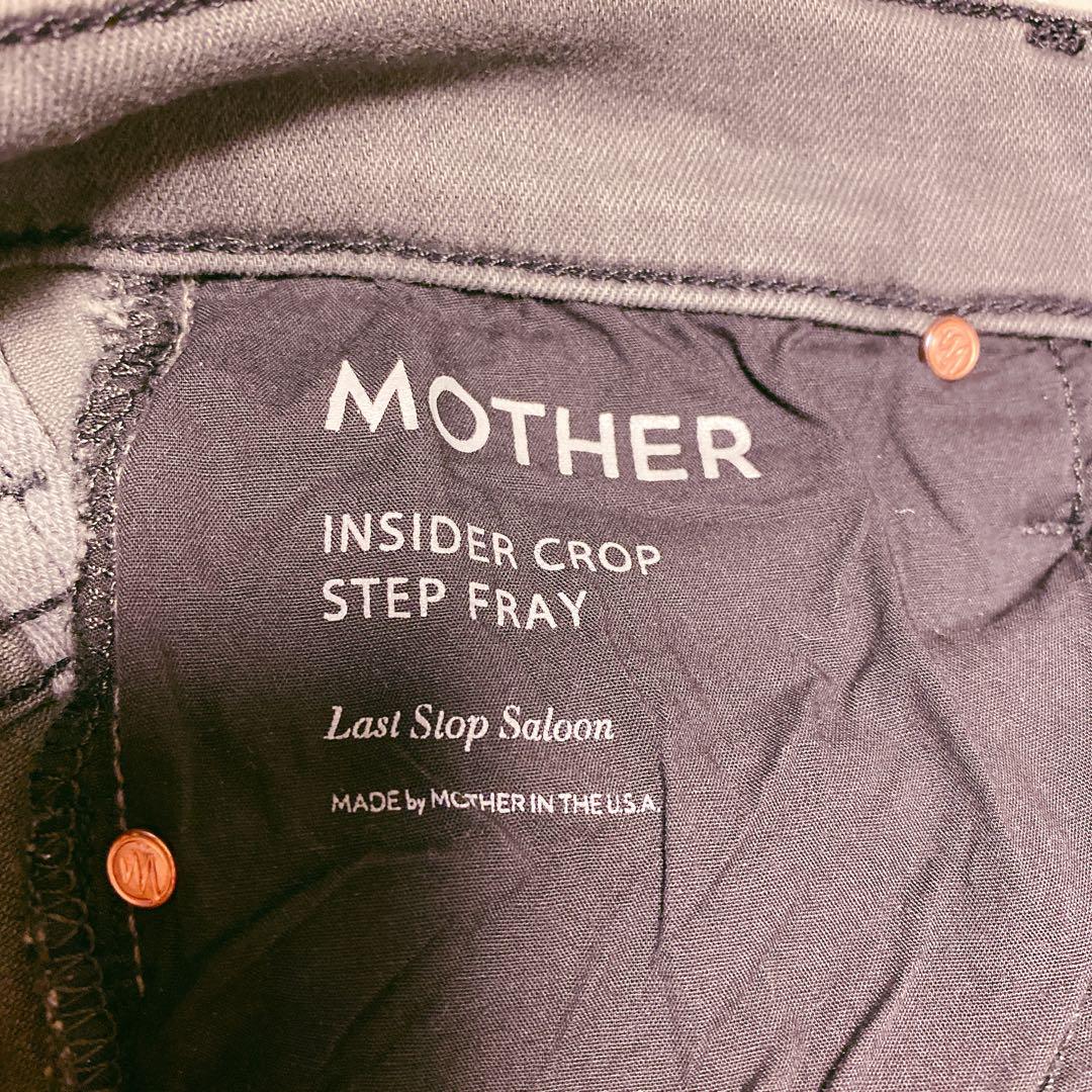 mother マザー インサイダークロップステップフライデニム
