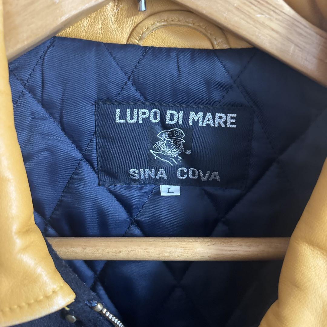 シナコバ Lupo di Mare スタジャン 黒/オレンジ