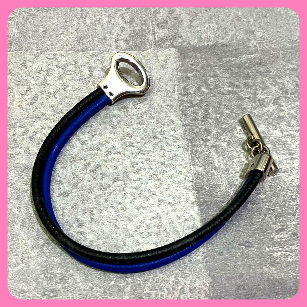 【箱付き】 ルイヴィトン ブレスレット モノグラム エクリプス 青系