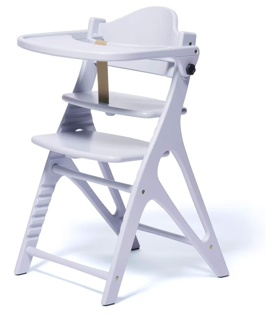 大和屋 ベビーチェア アッフル A05 ソフトラベンダー 木製 ハイチェア