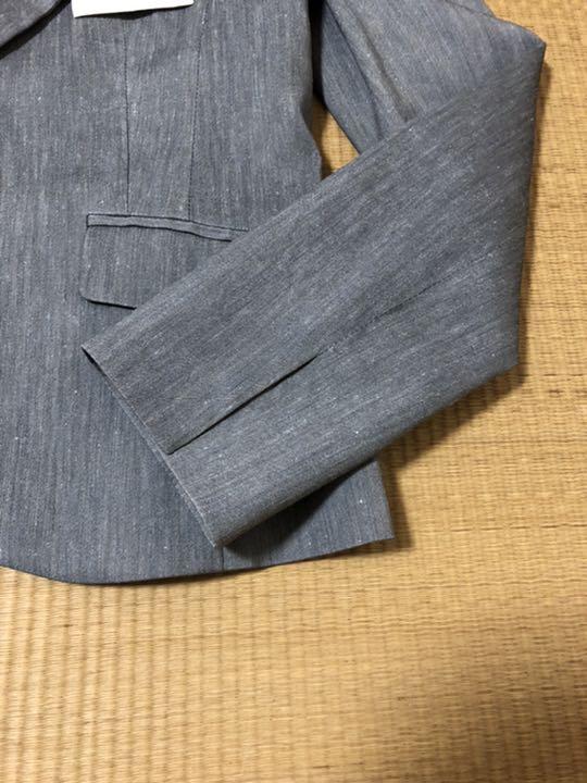 HOT新品 TRUTRUSSARDI トラサルディ 麻混ブルーグレー色ジャケット 4Lu10-m89001174720 安い大人気