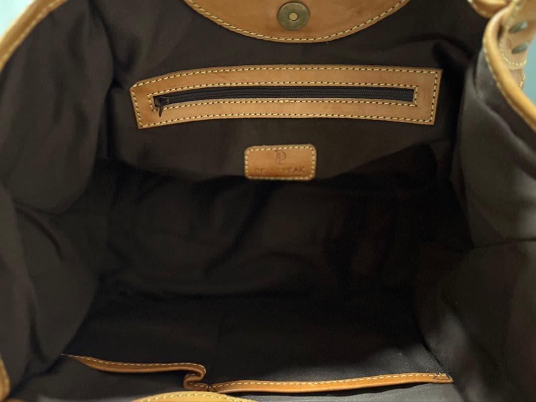 『ピークスピーク』パッチワークレザートートバッグ 『ピークスピーク』パッチワークレザートートバッグ