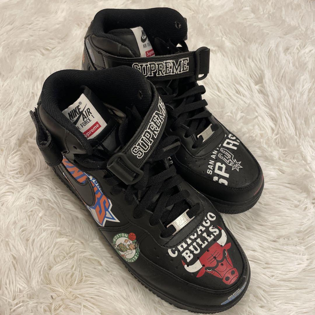 Supreme×NBA×NIKE Air Force1 Mid'07 ブラック