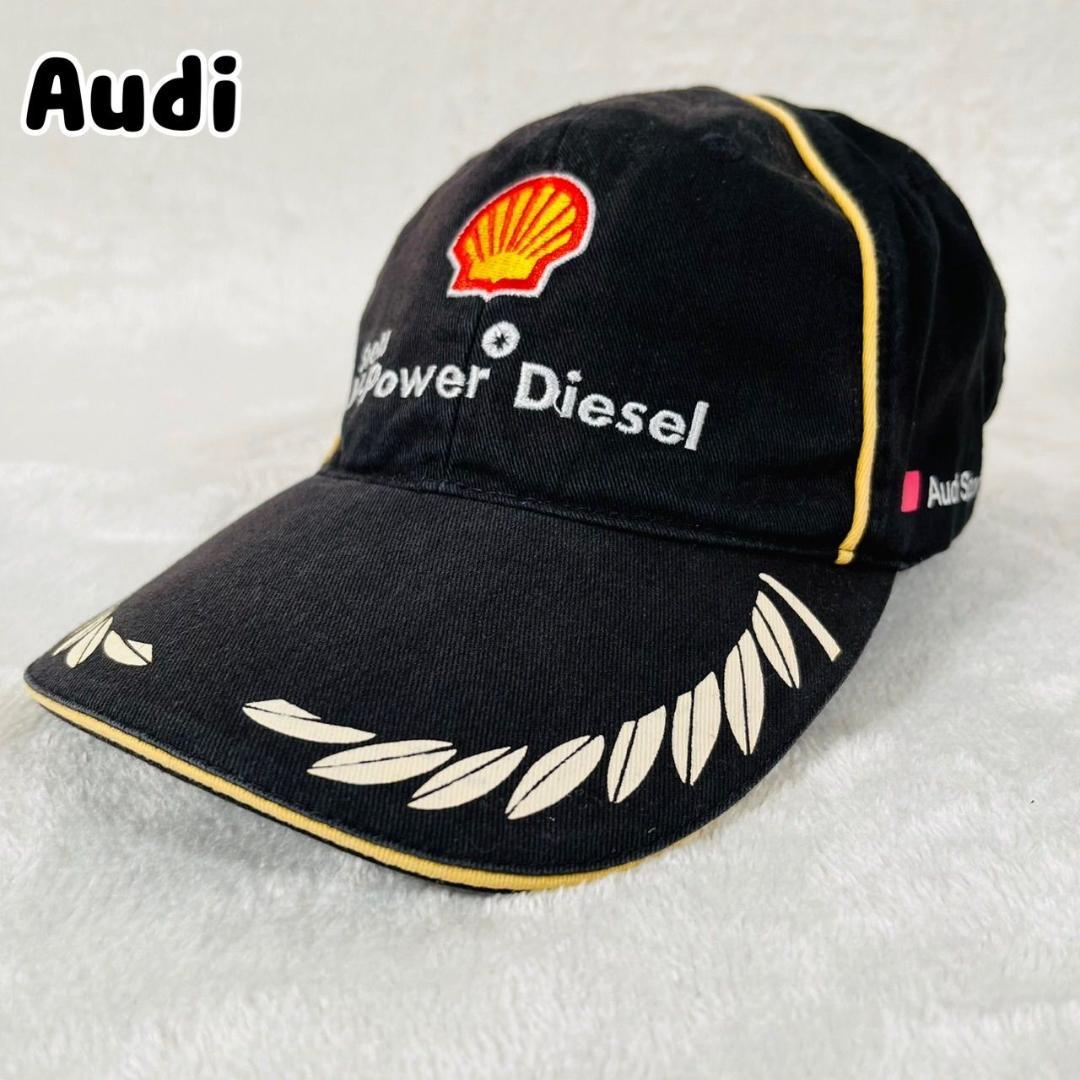Audi アウディ スポーツ レーシング キャップ Shell ブラック