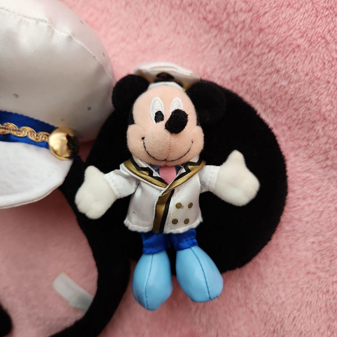 Disney - TDR ミッキー&ミニーカチューシャ、肩のせぬいぐるみ