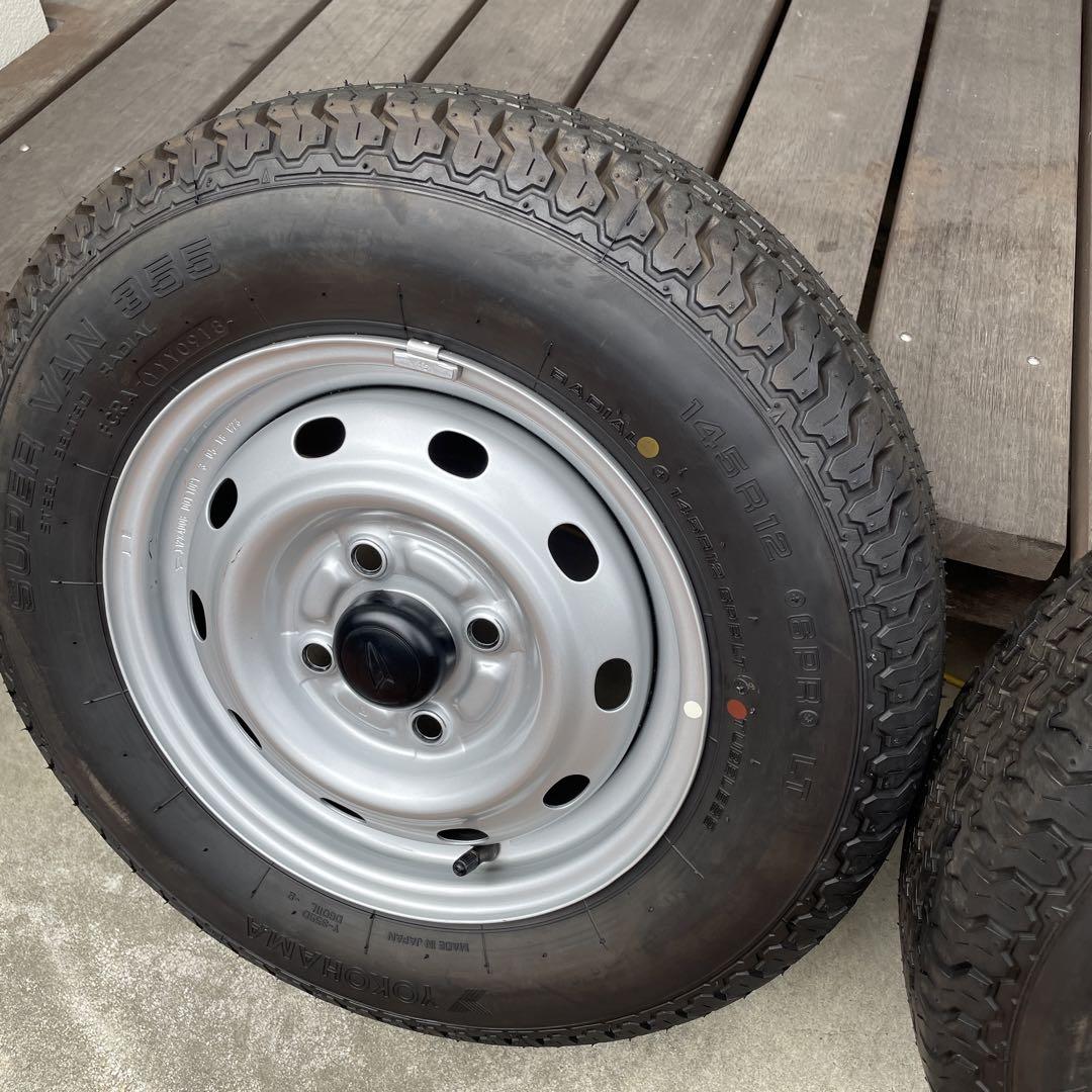 145R12  6PRLT  軽トラ　タイヤホイールセット