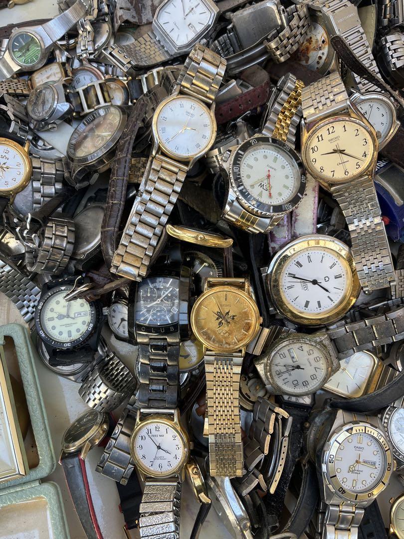 腕時計130本　まとめ売り　CASIO SEIKO DW ジャンク 腕時計130本まとめ売りCASIO SEIKO DW ジャンク