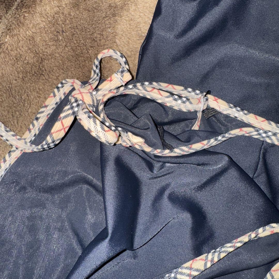 ①Burberry スカート付き水着 M 黒　ノバチェック　山陽商会 日本人M ①Burberry スカート付き水着 M 黒 ノバチェック 山陽商会 日本人M