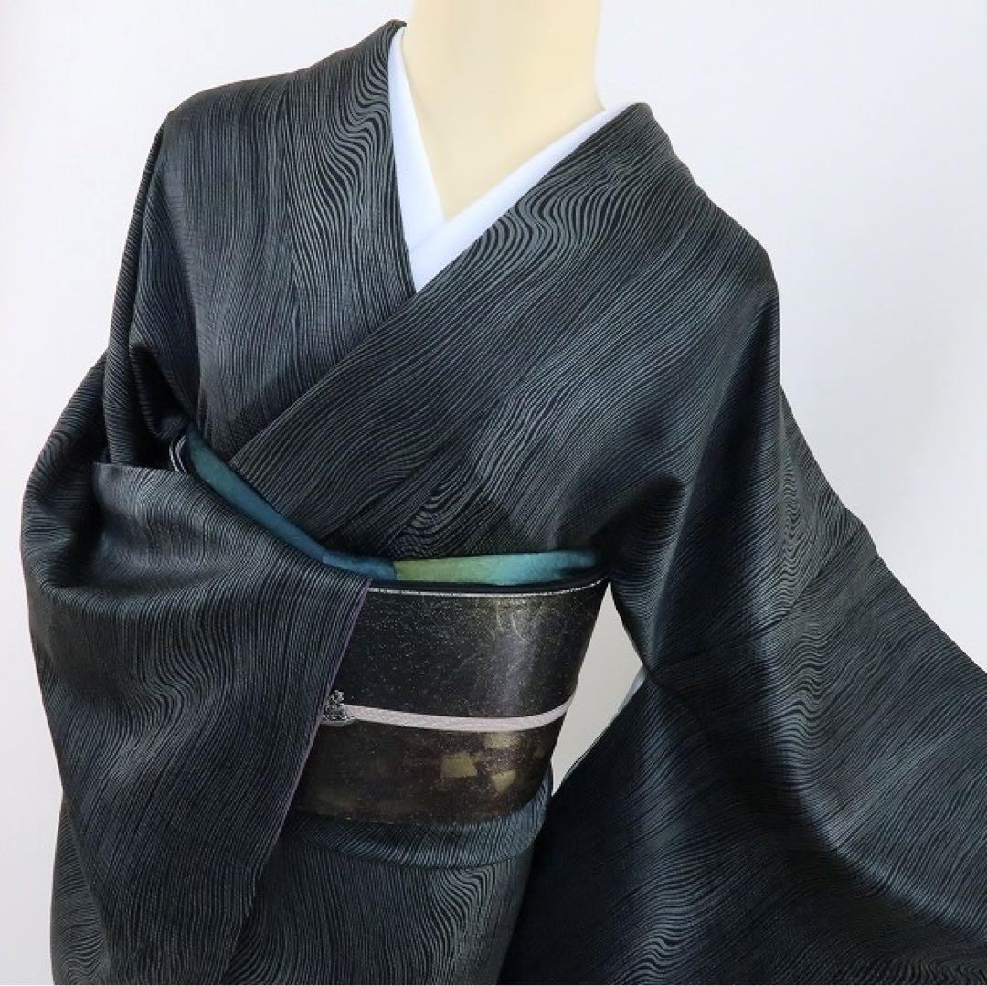 専用✺正絹 総柄 袷 小紋 着物 A-838