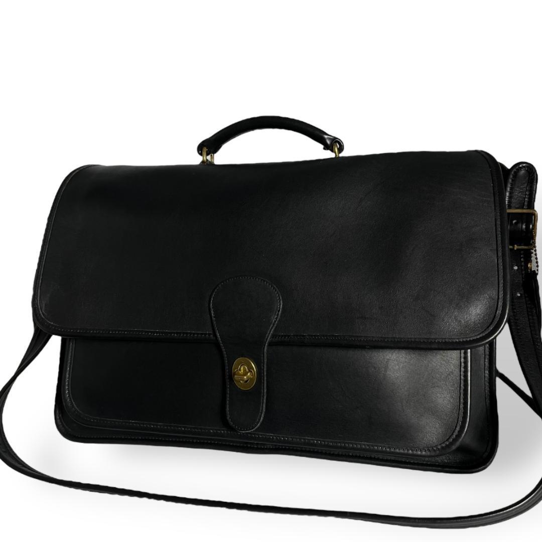 COACH/オールドコーチ 5180 オールレザー ビジネスバッグ ターンロック
