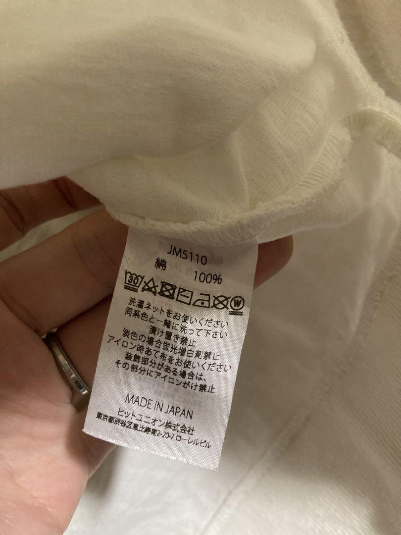 タグ付Jackman JM5110 dotsume rib Tシャツ キムタク着
