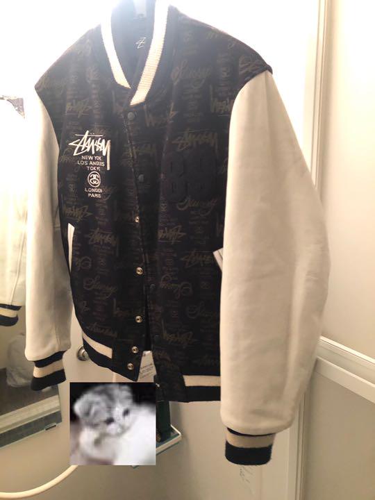 stussy 25周年varsity jacket