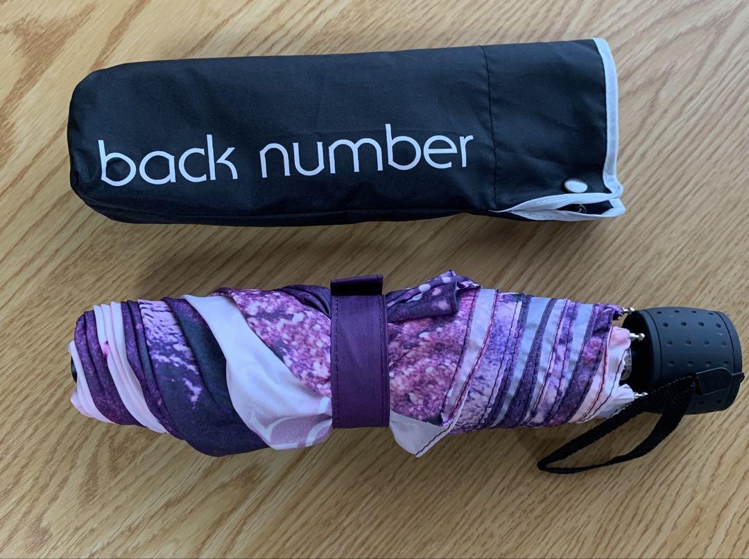 back number 折りたたみ傘