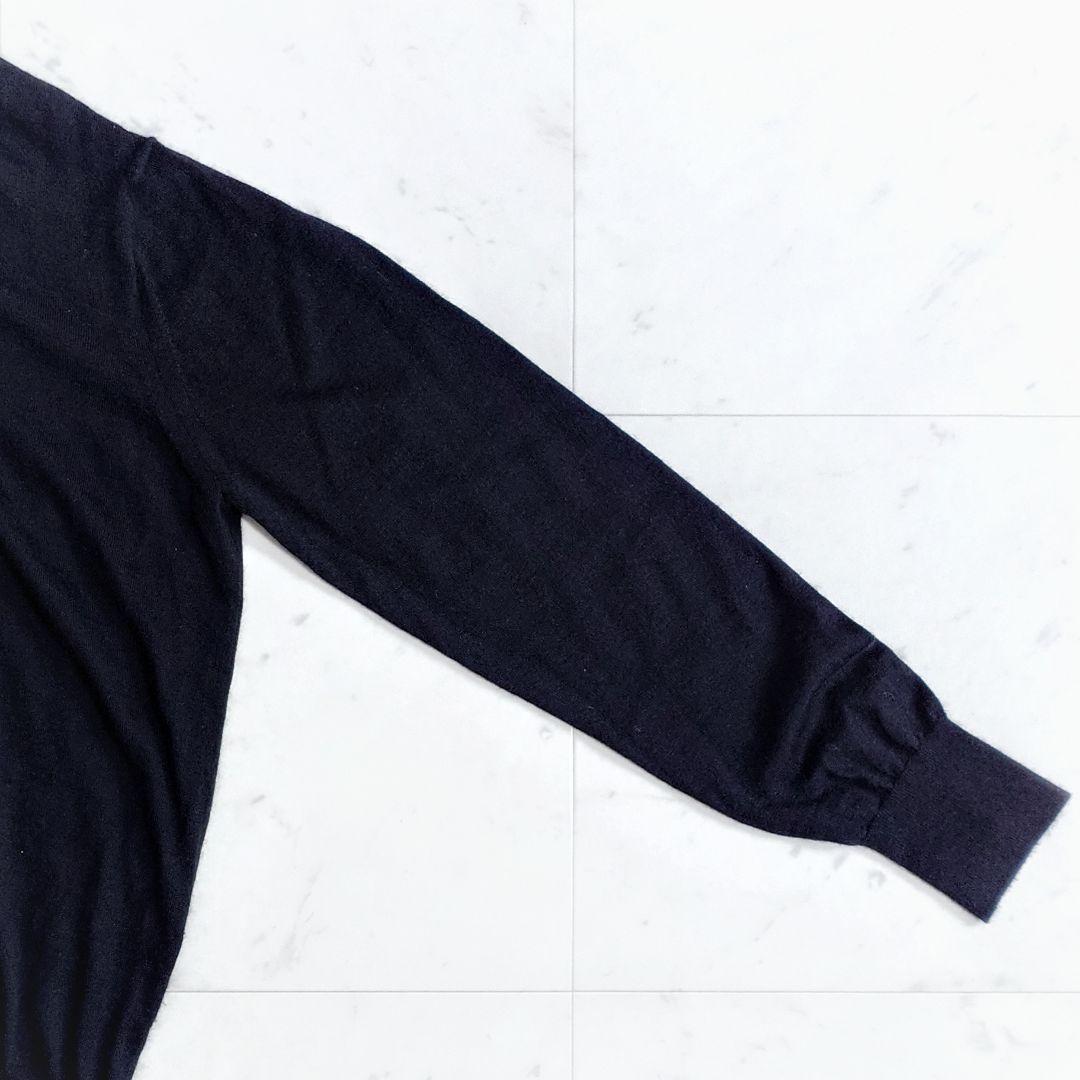 高級✨マディソンブルー カシミヤシルク タートルネック ニット ブラック 高級✨マディソンブルー カシミヤシルク タートルネック ニット ブラック